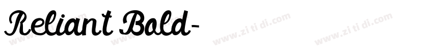 Reliant Bold字体转换